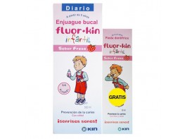 Fluorkin infantil enjuague fresa 500 + pasta 50