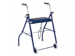 Ayudas Dinámicas Andador 2 Ruedas con Asiento AD250 Azul