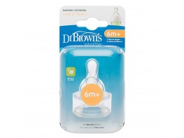 Dr.Brown's tetina options +6 meses 2u