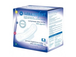 COMPRESA FARMACONFORT NOCHE ALGODON 10UN