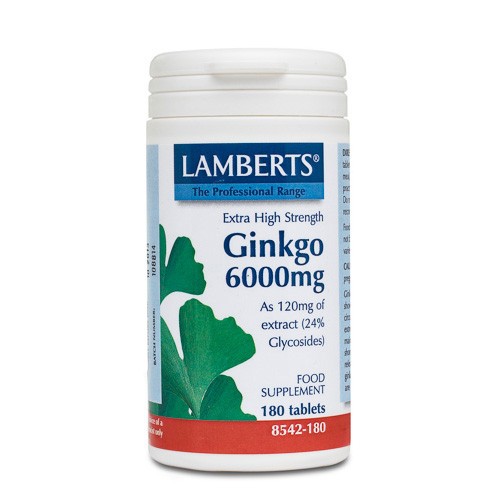 GINKGO 6000MG 180TAB LS    8542 LAMBERTS