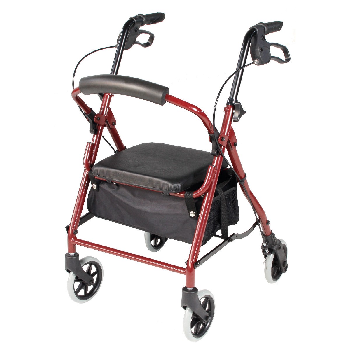 Ayudas Dinámicas Andador Rollator Estrecho LOW AD185 Rojo