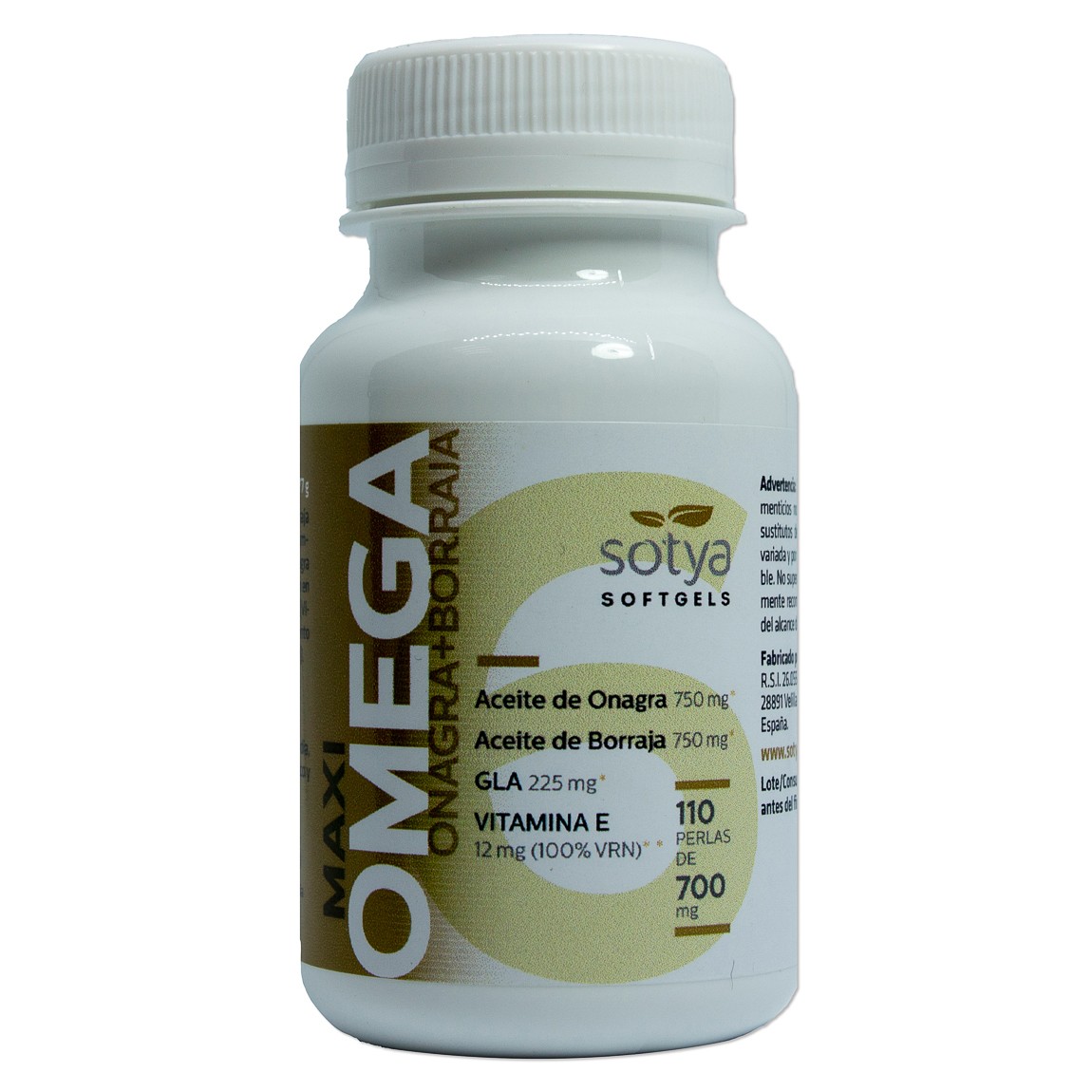 Sotya Maxi Omega 6 Onagra y Borraja 110 Perlas
