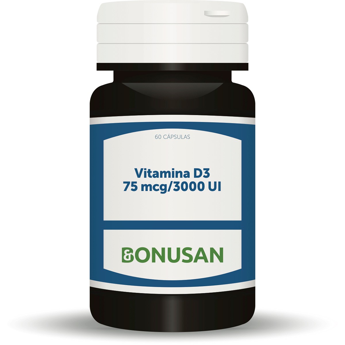 Vitamina D3 3000 UI 75 mcg 60 cápsulas – Bonusan