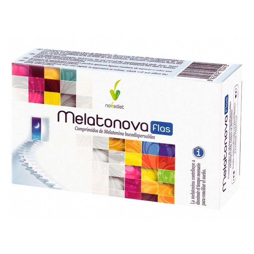 Novadiet Melatonova Flash 30 comprimidos bucodispersables.
