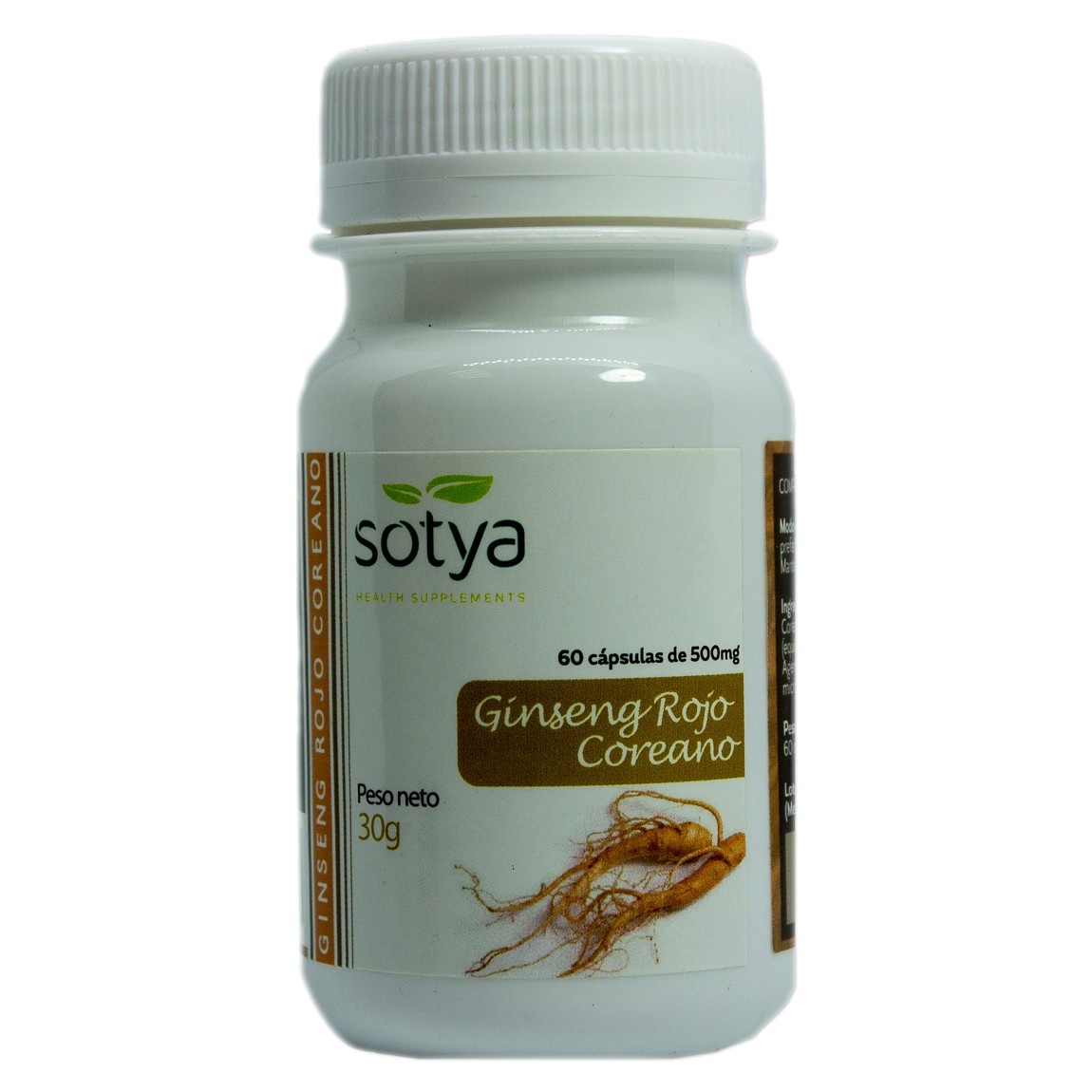 Sotya Ginseng Rojo Coreano 60 Cápsulas