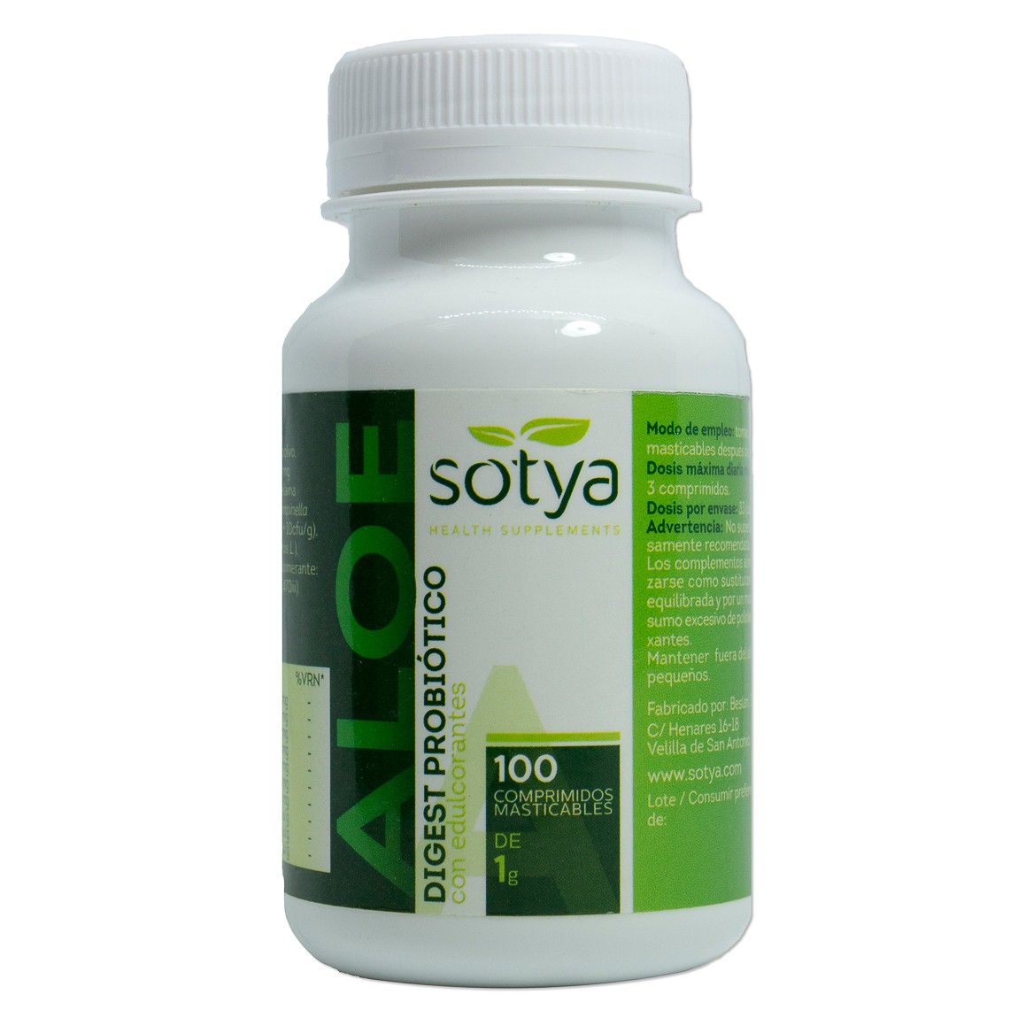 Sotya Aloe Digest Probiótico 100 Comprimidos
