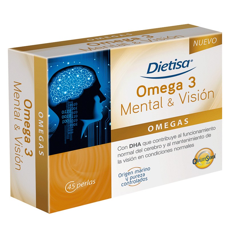OMEGA 3 MENTAL Y VISIÓN 45 PERLAS DIELISA
