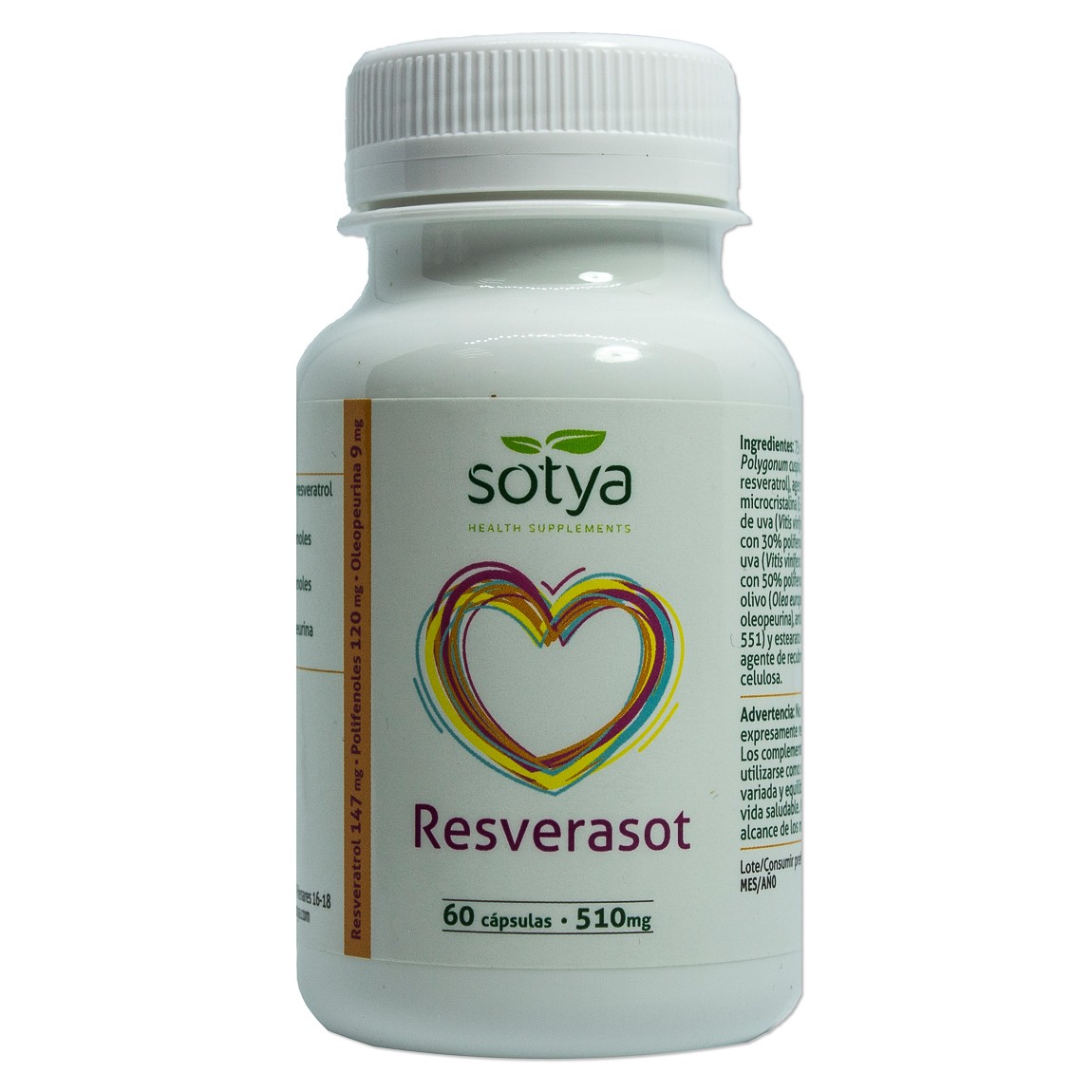 Sotya Resverasot 510mg 60 Cápsulas