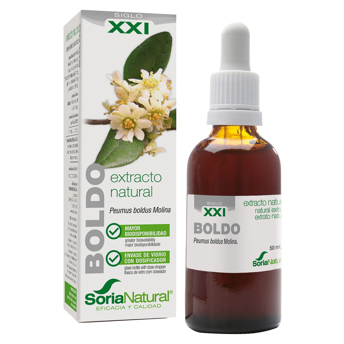 Soria Natural Extracto Glicerinado de Boldo 50ml XXI