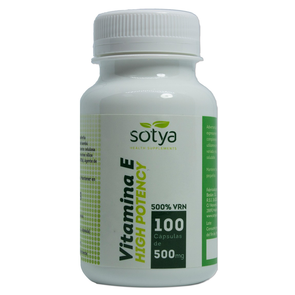 Sotya Vitamina E High Potency 500mg 60 Cápsulas
