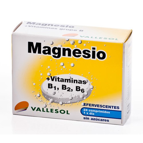 VALLESOL MAGNESIO 24 COMP. EFERVESCENTES
