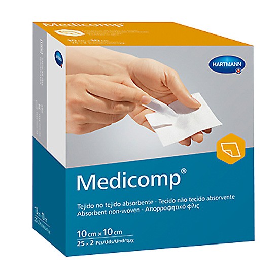 Medicomp gasa estéril 10x10cm 50u