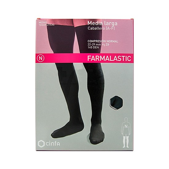 Farmalastic Media Larga Caballero Normal talla XL negro