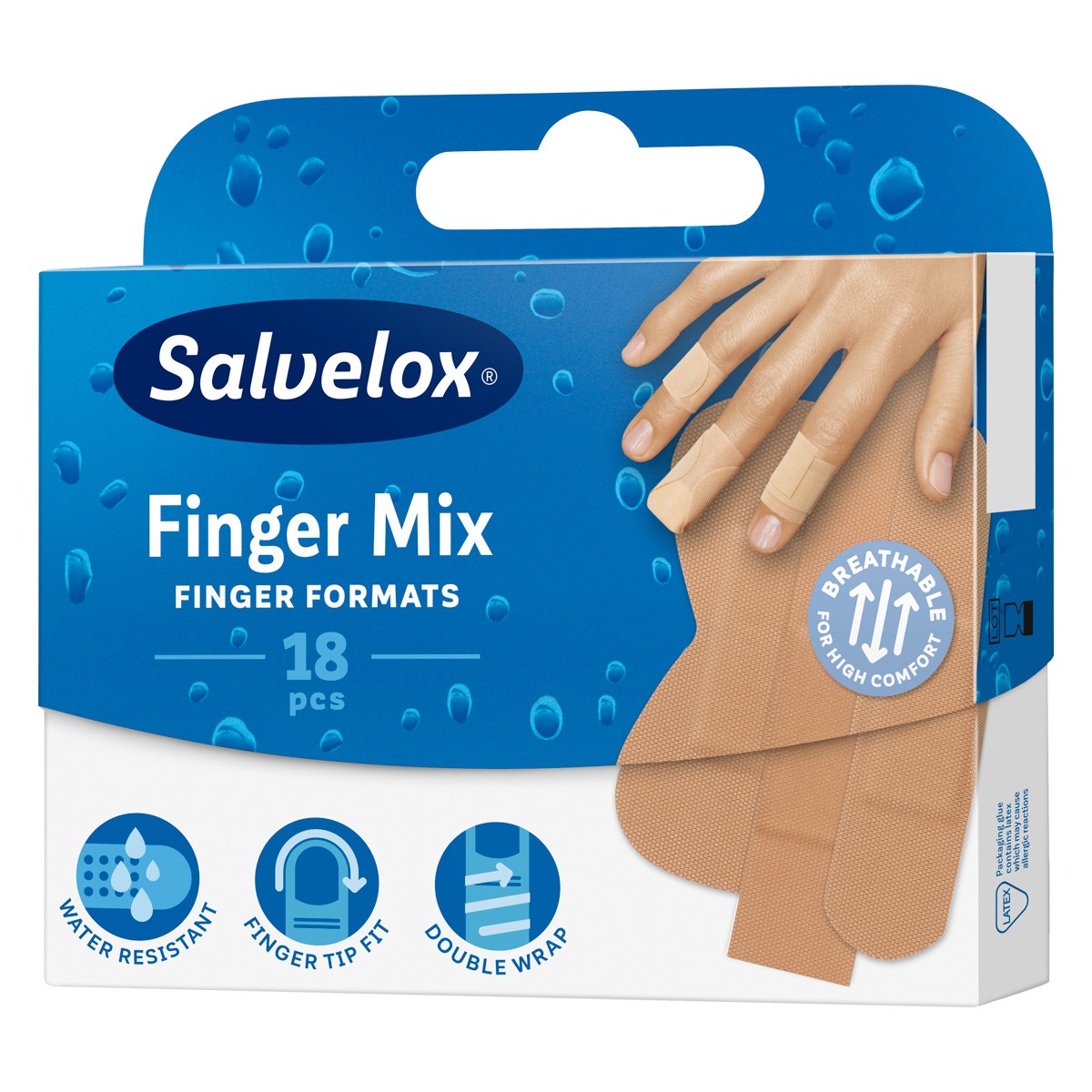 SALVELOX APOSITO ADHES FINGER MIXED 18U.