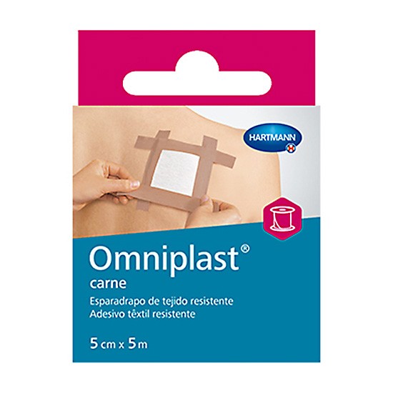 Omniplast esparadrapo tela rosa 5mx5cm