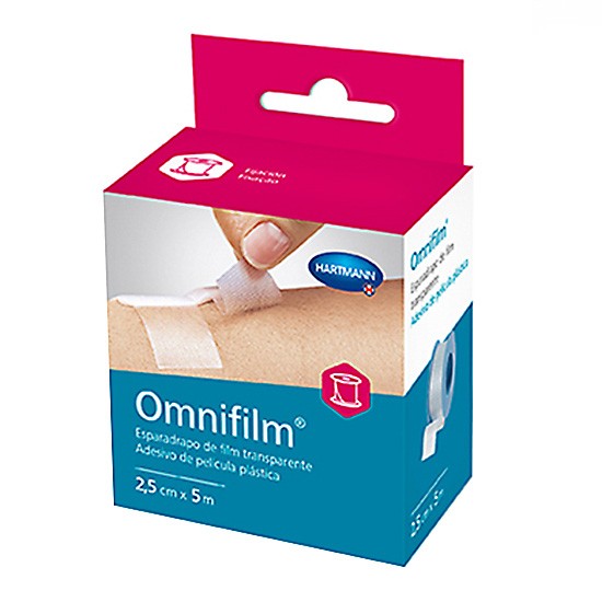 Omnifilm esparadrapo hipoalérgico transparente 5mx2,5cm