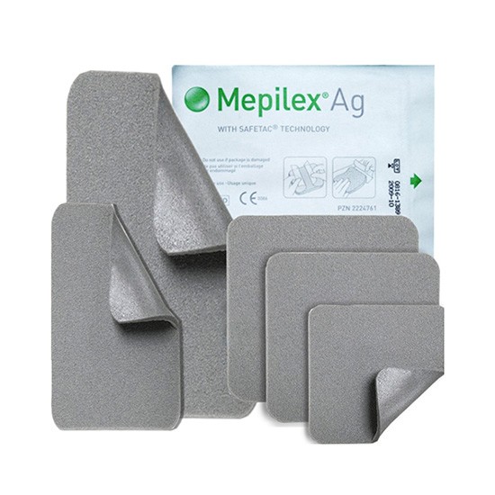 Mepilex ag 12,50 x 12,50 cm 5uds
