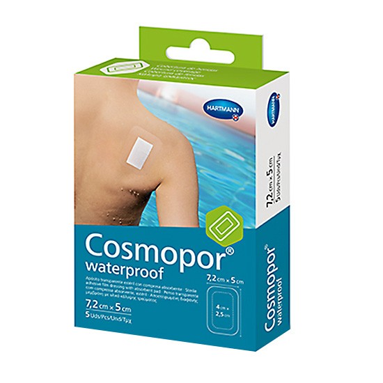 Cosmopor waterproof 7,2cmx5cm 5u