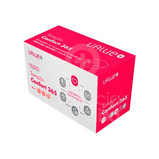Dialfarma Value tampon confort 365 3 tampones
