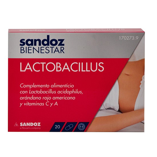 Sandoz Bienestar Lactobacillus 20 cápsulas