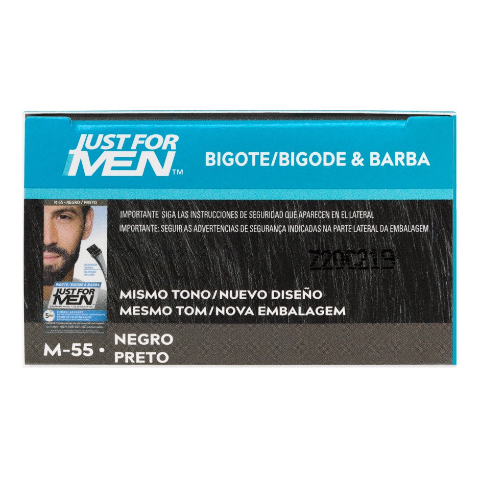 Just for men barba bigote negro