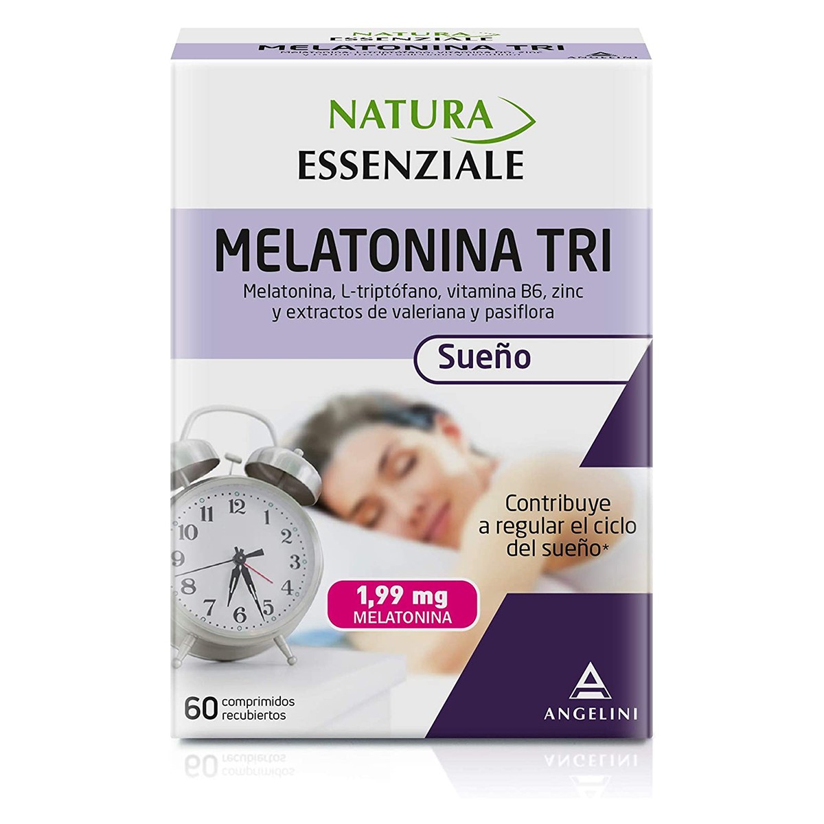 Natura Essenziale Melatonina triptófano tri 60 comprimidos
