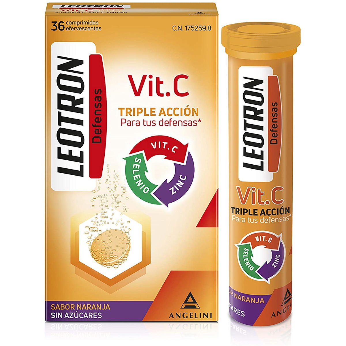 Leotrón vitamina C 36 comprimidos efervescentes