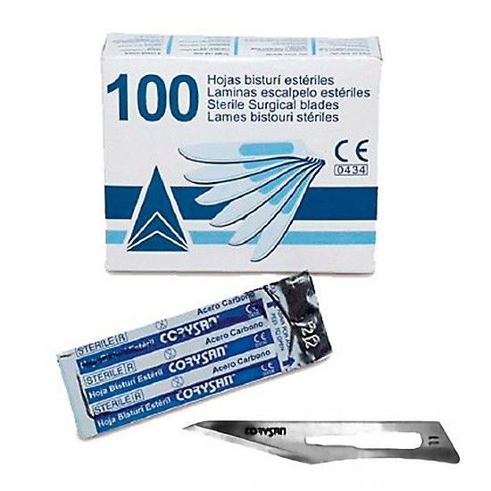 HOJAS BISTURI CORYSAN ESTERIL N.11 100 U