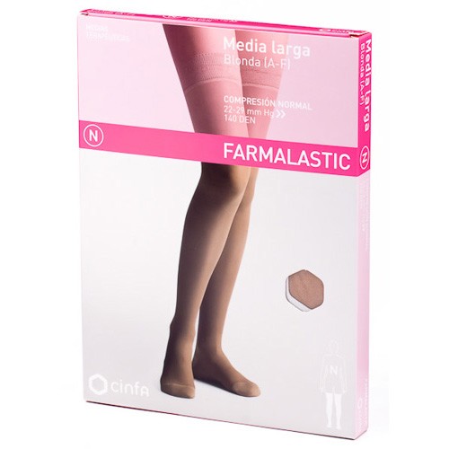 Farmalastic Media Larga con Blonda Normal talla G camel
