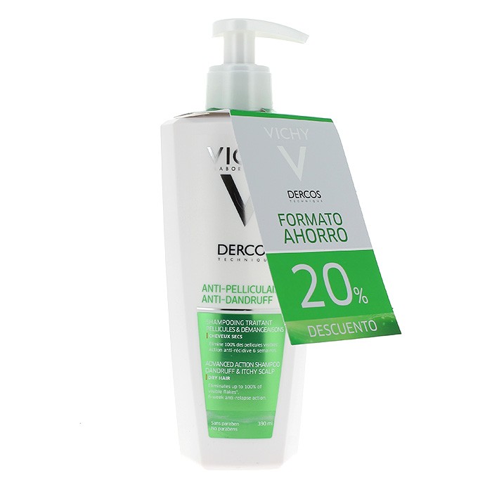 Vichy Dercos champú anticaspa cabello seco 390ml