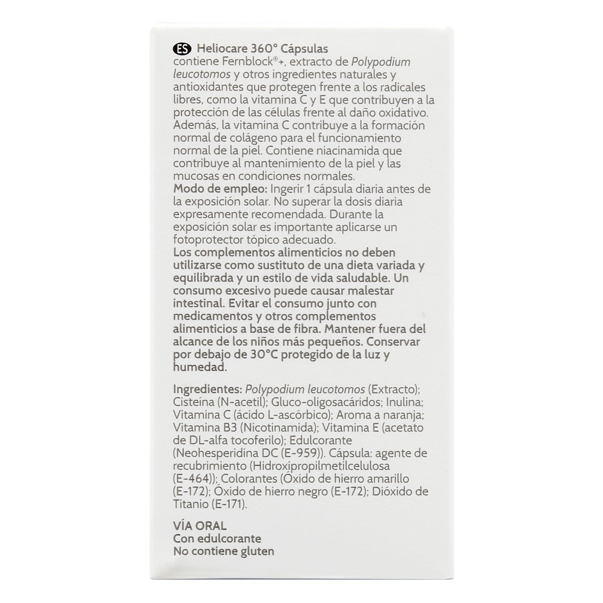 Heliocare Oral 360º 30 cápsulas
