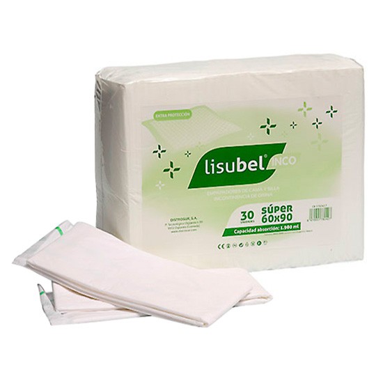 Lisubel empapador super 60 x 90 30 uds