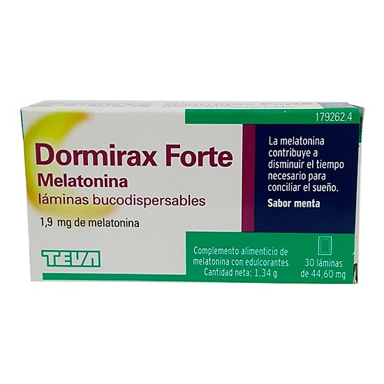 Dormirax melatonina forte 30 láminas bucodispersables