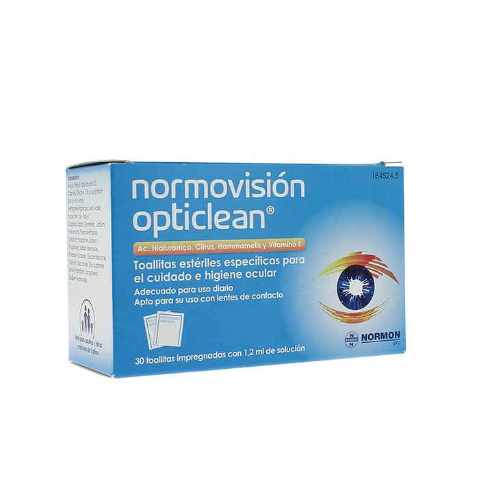 NORMOVISION OPTICLEAN 30 TOALLITAS