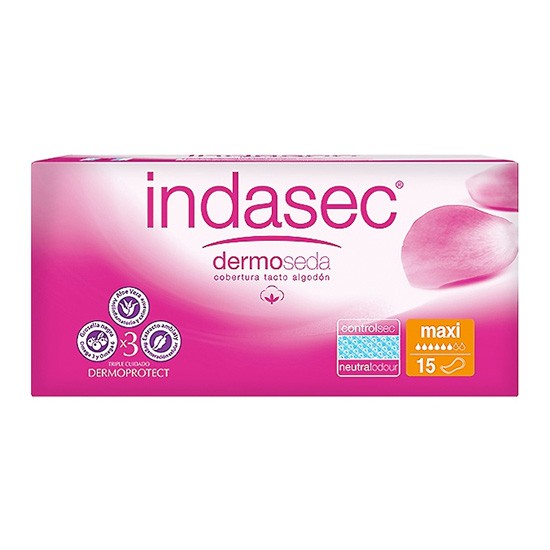 Indasec dermoseda maxi 15 compresas