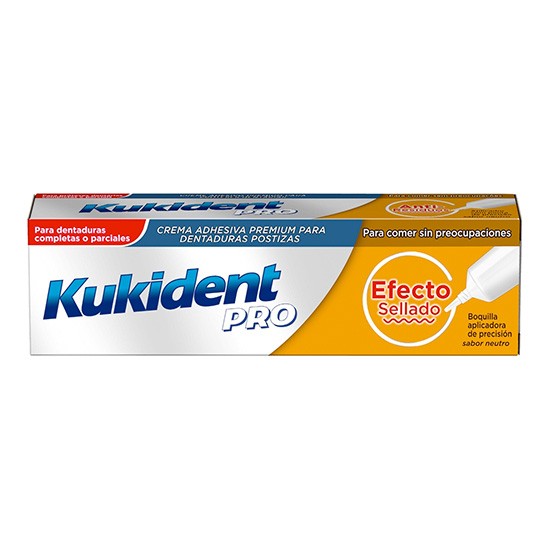Kukident Pro Plus Barrera Anticomida Sin Sabor 57g