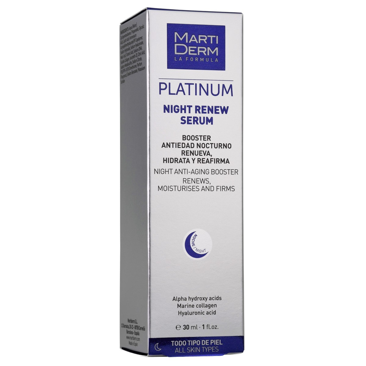 MartiDerm Platinum Night Renew Serum 30ml