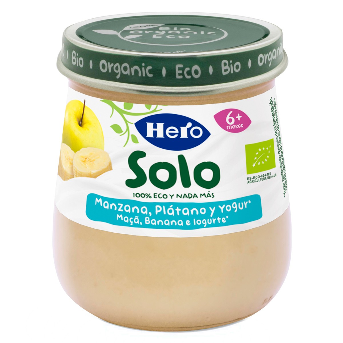 Hero baby solo eco manzana platano y yogur 120g