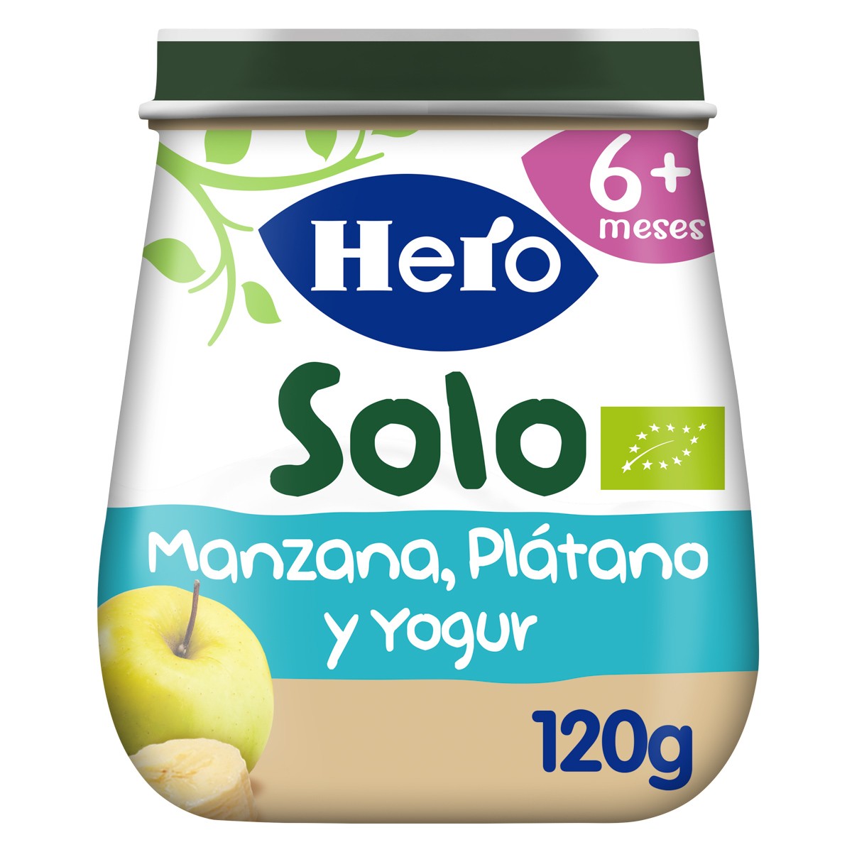Hero baby solo eco manzana platano y yogur 120g