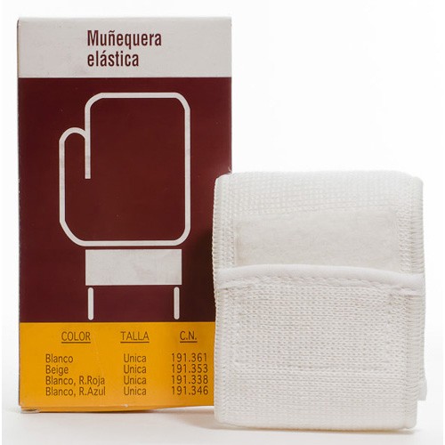 Benterm muñequera velcro blanca