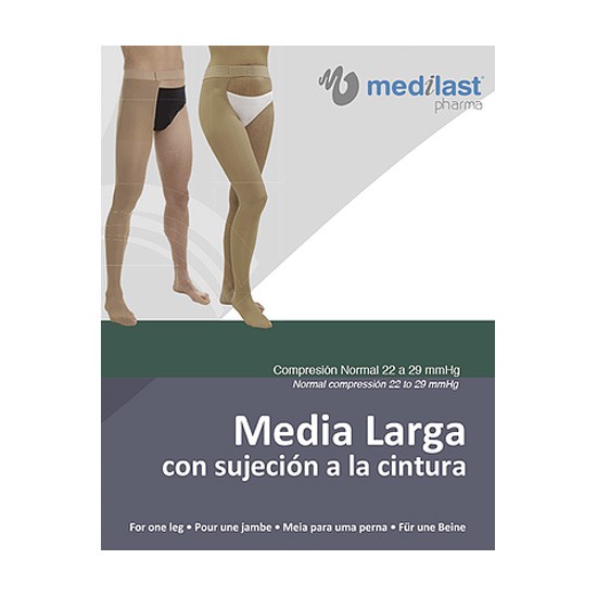 Medilast Media Larga (1 Pierna Izquierda) Unisex Normal R/701D-I talla M beige