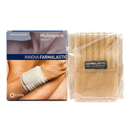 Innova muñequera velcro beig talla PEQ/MED