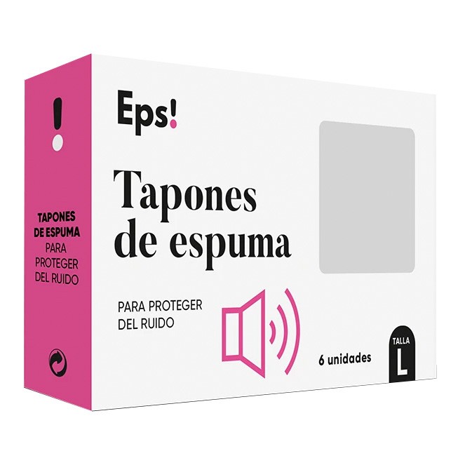 Eps! tapones de espuma talla L 6u