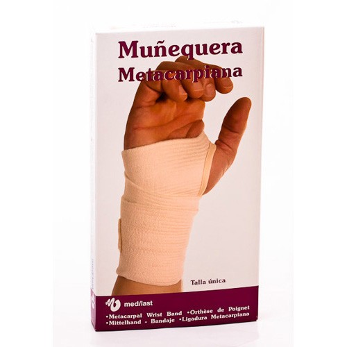 Medilast muñequera metacarpiana velcro beig