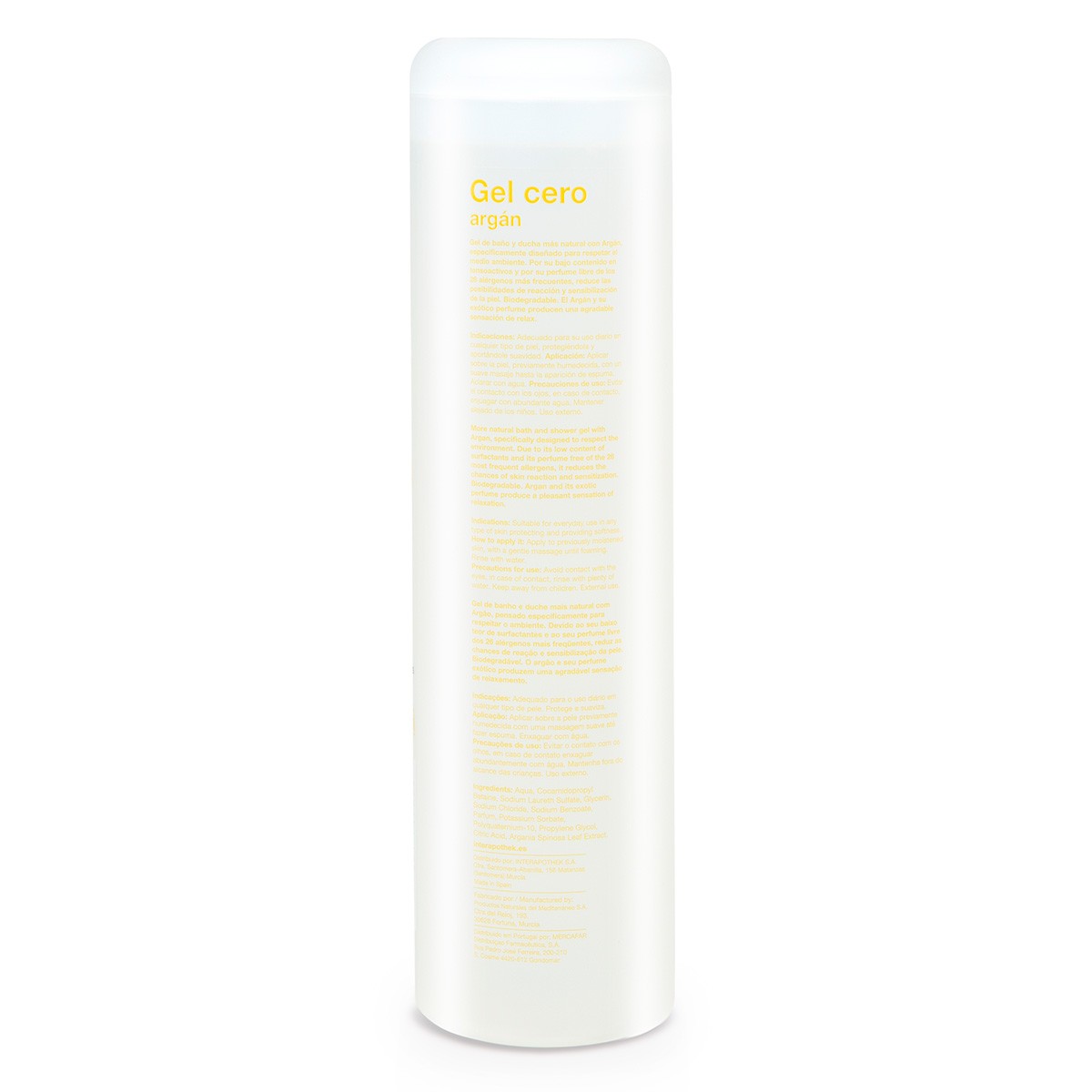 Interapothek gel cero argan 1000ml