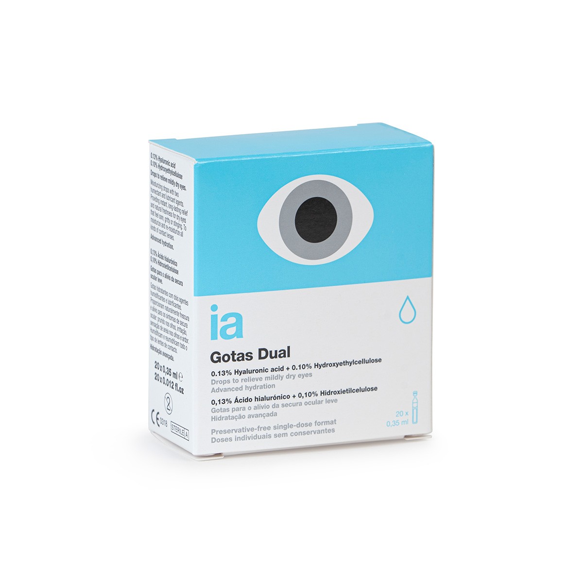 Interapothek gotas oftálmicas con doble humectación 20uds x 0,35ml