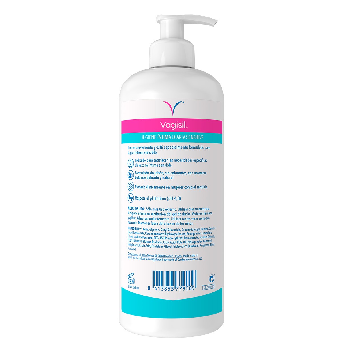 Vagisil Higiene Íntima Diaria Sensitive 500ml