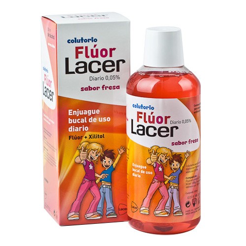 Lacer colutorio flúor fresa 0,05% 500ml