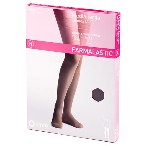 Farmalastic Media Larga con Blonda Normal talla EG capuchino